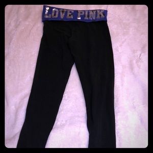 Victoria Secret PINK, black yoga pants